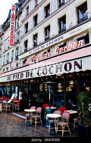 Au Pied de Cochon - Les Halles - Paris Stockfoto