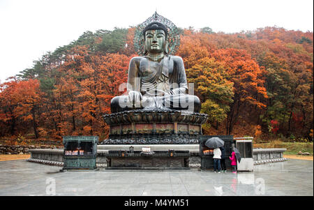 Big Buddha Denkmal von Sinheungsa Stockfoto