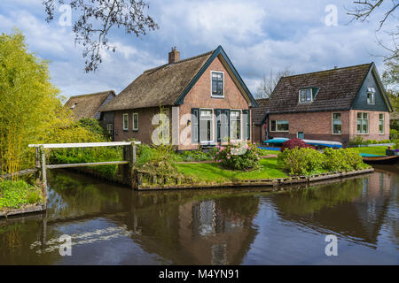 Typisch holländischen Dorf Giethoorn, Niederlande Stockfoto