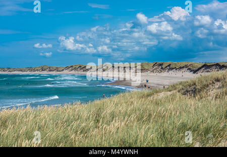 Nordseestrand, Küste von Jütland in Dänemark Stockfoto