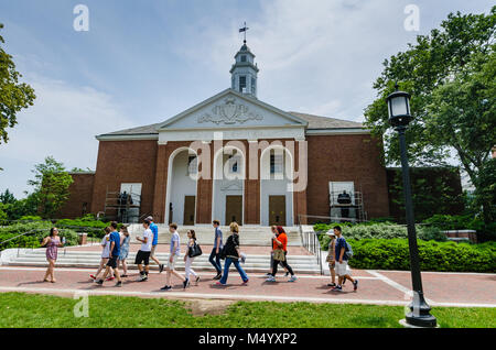 Der Johns Hopkins University ist eine private Universität in Baltimore, Maryland. 1876 gegründet, ist die Universität benannt wurde für seine erste, Stockfoto