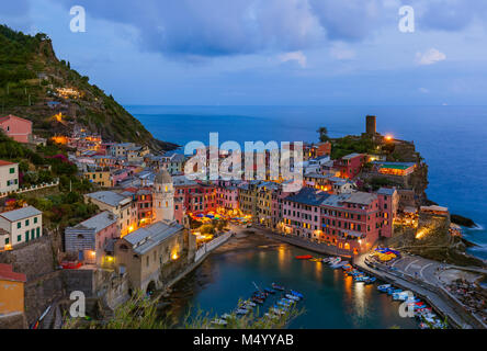Vernazza, Cinque Terre - Italien Stockfoto