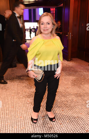 Berlin, Deutschland. 18 Feb, 2018. Christine Urspruch im Movie Meets Media Partei während der Berlinale im Hotel Adlon in Berlin, Deutschland, Sonntag, den 18. Februar 2018 *** Local Caption *** | Verwendung weltweit Quelle: dpa/Alamy leben Nachrichten Stockfoto