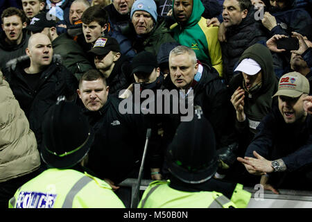 Menge Probleme nach der FA Cup in die fünfte Runde zwischen Wigan Athletic und Manchester City auf DW Stadion am 19. Februar 2018 in Wigan, England. (Foto von Daniel Chesterton/phcimages.com) Stockfoto