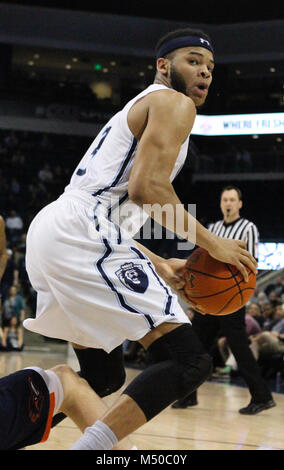 Februar 15, 2018 - Old Dominion Monarchen guard B.J. Stith (3) Während der UTSA Roadrunners vs Old Dominion Monarchen Spiel an Ted Konstante Zentrum in Norfolk, Virginia. Alte Herrschaft beat UTSA Aufzeichnung 100-62. Jen Hadsell/CSM Stockfoto