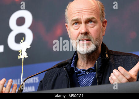 Berlin, Deutschland. 19 Feb, 2018. Erik Poppe während der 'Utoya' Pressekonferenz auf der 68. Internationalen Filmfestspiele Berlin/Berlinale 2018 im Hotel Grand Hyatt am 19. Februar 2018 in Berlin, Deutschland. Credit: Geisler-Fotopress/Alamy leben Nachrichten Stockfoto