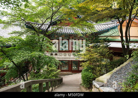 Sobaek guinsa Tempel in den Bergen, Südkorea Stockfoto