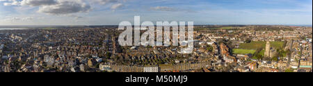 Antenne Panoramablick von Ramsgate Stadt Stockfoto