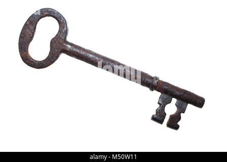 Alten rostigen grosser Schlüssel Stockfoto