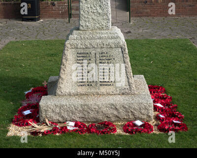 Civic War Memorial in der Marine Parade Ost, Lee-on-the-solent, Hampshire, England, Großbritannien Stockfoto