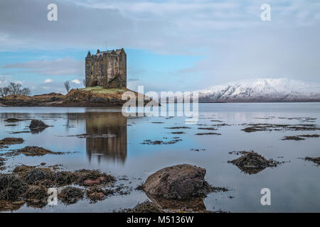 Castle Stalker, Highlands, Schottland, Vereinigtes Königreich Stockfoto