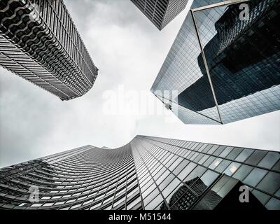 SEATTLE WASHINGTON STADTBILD SKYLINE auf leicht bewölkt TAG Stockfoto