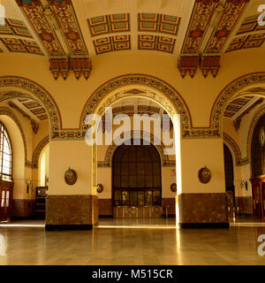 Haydarpasa Bahnhof auf der asiatischen Seite von Istanbul. Jetzt geschlossen, aber mit deutschen Geld gebaut zurück in den Tagen des Krieges. Sehr schön. Stockfoto