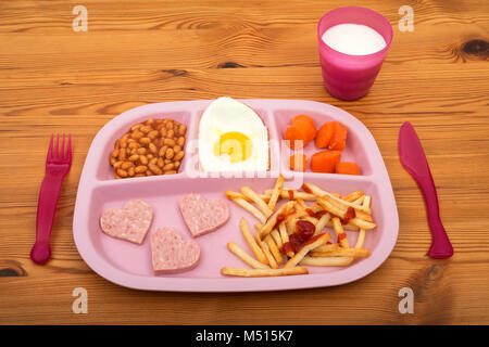 Kindermenü Stockfoto