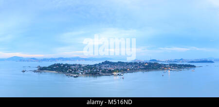 Xiamen Insel Gulangyu Panoramasicht auf die Insel Stockfoto