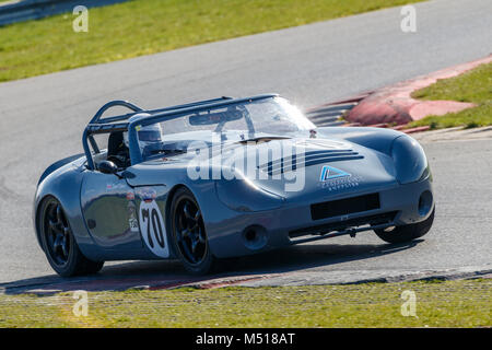 1989 TVR Tuscan Challenge mit Fahrer Stuart Daburn während der Cscc moderne Klassiker Rennen in Snetterton Stromkreis Motor, Norfolk, Großbritannien. Stockfoto