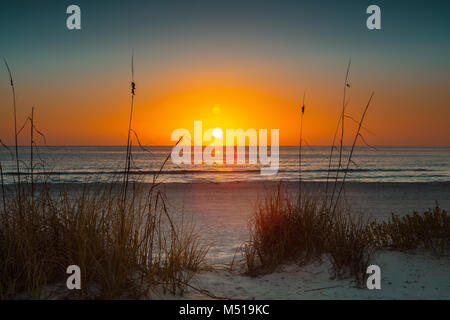 Eine schöne Florida sunset auf Treasure Island, Florida Stockfoto