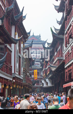 Shanghai Yu Garten im Sommer Stockfoto