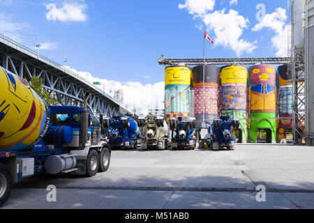 Hersteller von Transportbeton Zement Titel wrap Stockfoto