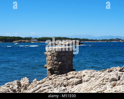 Landschaft der Strand in L'Escala, Costa Brava, Girona, Spanien Stockfoto