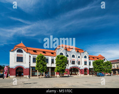 Hotel Bergmann (Hotel Minerul) am Piata Libertatii in Baia Mare, Region Maramures, Rumänien Stockfoto