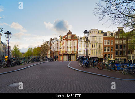 Häuser von Amstardam, Niederlande Stockfoto