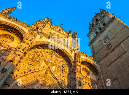 Neue Kathedrale oder Catedral Nueva in Salamanca, Spanien Stockfoto