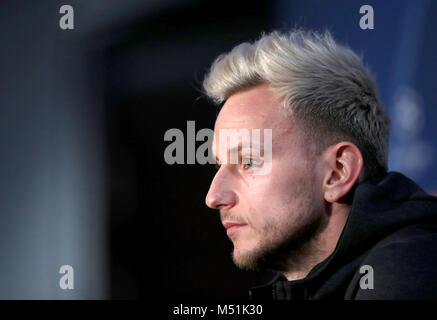 Barcelonas Ivan Rakitic während der Pressekonferenz an der Stamford Bridge, London. Stockfoto