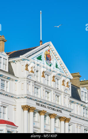 Vorderseite des Royal Victoria Hotel, St Leonards On Sea, East Sussex, Großbritannien Stockfoto