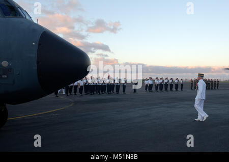 Die französischen Truppen in La Reunion Stockfoto