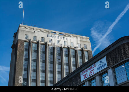 [+] erweitern bisherige Pause nächste Barratt der berühmten Art déco-Wallis Haus auf der Great West Road, Brentford, Middlesex, Großbritannien Stockfoto