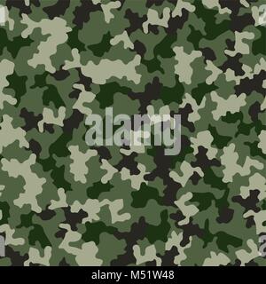 Grüne camouflage nahtlose Muster. Militärische Mode, Design. Vector Illustration Hintergrund. Stock Vektor