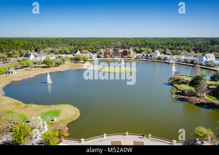 Die World Golf Hall of Fame ist bei World Golf Village in der Nähe von St. Augustine, Florida, in den Vereinigten Staaten, und es ist ungewöhnlich, unter Sporthallen. Stockfoto