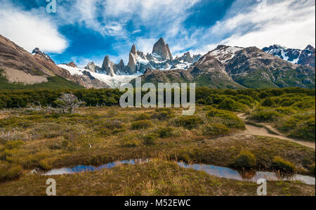 Fitz Roy Berg, El Chalten, Patagonien, Argentinien Stockfoto