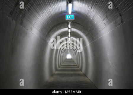 Licht am Ende des Tunnels Stockfoto