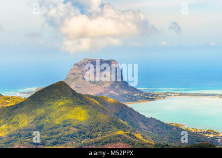 Blick vom Aussichtspunkt. Mauritius. Stockfoto