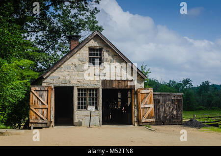 Old Sturbridge Village ist ein lebendes Museum in Sturbridge, MA, die re-schafft Leben im ländlichen New England 1730-1830 s entfernt. Stockfoto