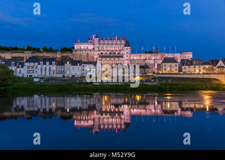 Schloss Amboise an der Loire - Frankreich Stockfoto