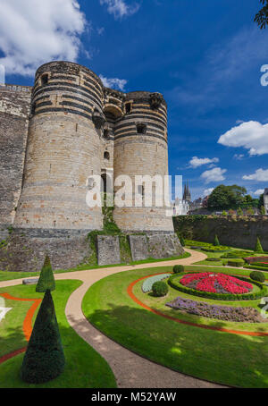 Schloss Angers an der Loire - Frankreich Stockfoto