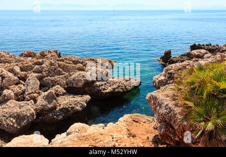 Meer Bucht im Zingaro Park, Sizilien, Italien Stockfoto