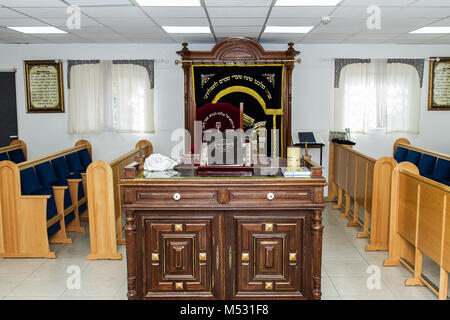 Das Innere der Synagoge. Stockfoto