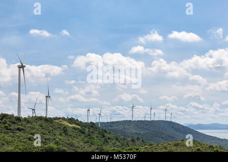 Neue Energie aus Windkraft Stockfoto