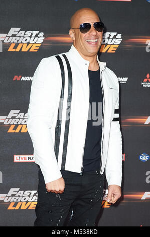 Red Carpet Anreise für die Weltpremiere von Fast & Furious Live mit: Vin Diesel, Wo: London, Vereinigtes Königreich, wenn: 19 Jan 2018 Credit: WENN Stockfoto