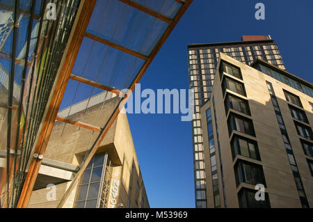 UK, South Yorkshire, Sheffield, Millennium Square Architektur Stockfoto