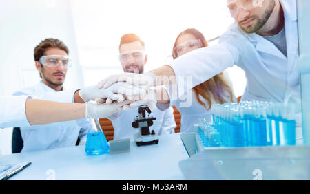 Creative Team junger Wissenschaftler. Stockfoto