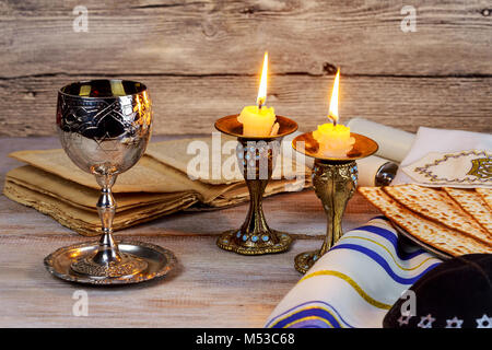 Shabbat Shalom - traditionelle jüdische Sabbat ritual Stockfoto