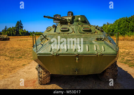 McMinnville, Oregon - 21. August 2017: Tank auf Ausstellung im Evergreen Aviation & Space Museum. Stockfoto