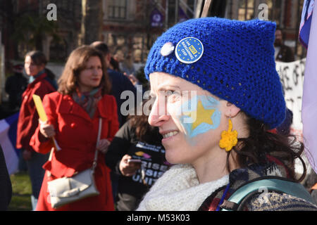 Ein Tag ohne uns, gehalten von zur Unterstützung der Rechte der Migranten und der Beitrag der Migranten in der britischen Gesellschaft, Parlament, London zu feiern. Stockfoto