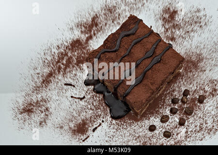 Tiramisu Dessert Teil 8 Stockfoto