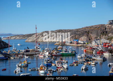 Hafen von Ilulissat, Grönland, Polar Region Stockfoto